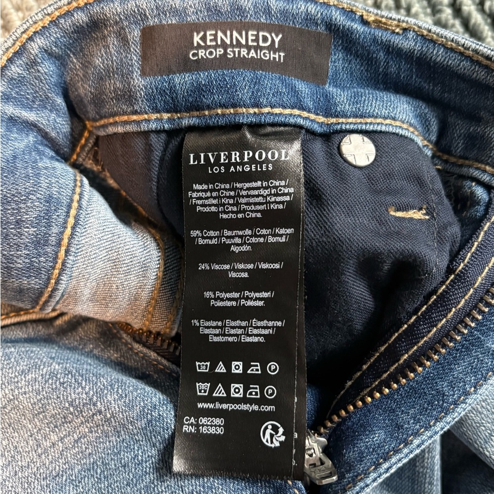 Liverpool Los Angeles Kennedy Crop jeans, excellent condition 27 Camino Real - Picture 8 of 8